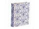 Bílo-modrý úložný box s květy ve tvaru knihy Book Van - 17*14*5 cm Clayre & Eef