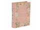 Růžový úložný box s květy ve tvaru knihy Book Van - 17*14*5 cm Clayre & Eef
