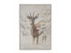 Nástěnná mapa srnec na plátně Deer - 53*3,5*77 cm Chic Antique