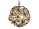Mosazno-skleněný antik lustr Glassio - 43*51 cm/ E14/ 8W Chic Antique