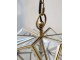 Mosazno-skleněný antik lustr Glassio - 43*51 cm/ E14/ 8W Chic Antique