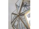 Mosazno-skleněný antik lustr Glassio - 43*51 cm/ E14/ 8W Chic Antique