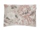 Šedo-červený polštář s květy Vintage - 35*50 cm Mars & More 