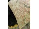 Šedo-červený polštář s květy Vintage - 35*50 cm Mars & More 