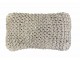 Béžovo-stříbrný polštář s velkými oky Kian Rope - 30*50 cm Mars & More 