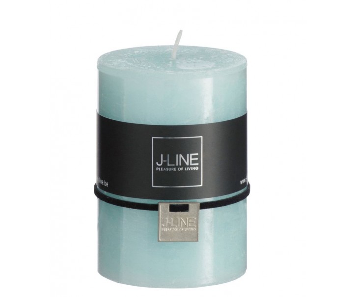 Tyrkysová svíčka Aqua válec S - Ø7*10 cm/48h J-Line by Jolipa