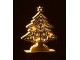 Dekorace bílý dřevěný stromek s led světýlky - 15*4*23 cm J-Line by Jolipa