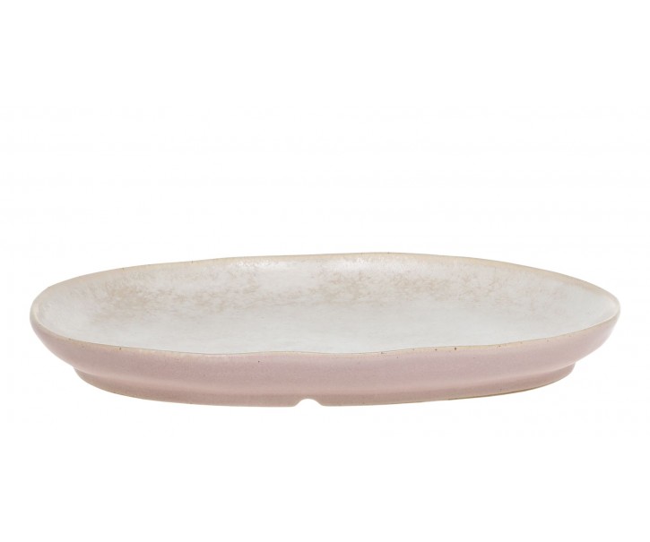 Béžovo-růžový rustikální podnos Valence Dusty Rose - 27*19*3 cm Chic Antique