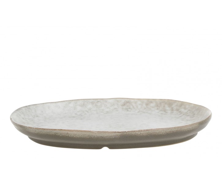 Béžovo-šedý rustikální podnos Valence Dusty Stone - 27*19*3 cm Chic Antique