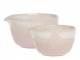 2ks béžovo-růžová miska Valence Dusty Rose - Ø 11*6/ Ø 10*5,5cm / 274ml / 155ml Chic Antique