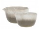 2ks béžovo-šedá miska Valence Dusty Stone - Ø 11*6/ Ø 10*5,5cm / 274ml / 155ml Chic Antique