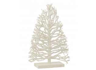 Bílý dřevěný stromek na noze Teatree Wood White - 45*15*70 cm