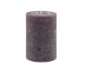 Fialová široká svíčka Macon Rustic plum - Ø 10*15cm/ 90h Chic Antique