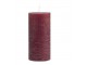Červená široká svíčka Macon Rustic red - Ø 7*15cm/ 60h Chic Antique