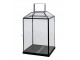 Černá antik kovová lucerna Factory L - 32*32*60 cm Chic Antique