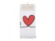 Bílý froté kuchyňský ručník se srdíčky Hearts Love - 40*66 cm Clayre & Eef