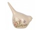 Keramická dekorace ptáček s lučními květy Flowers of Love M - 14*9*15 cm Clayre & Eef
