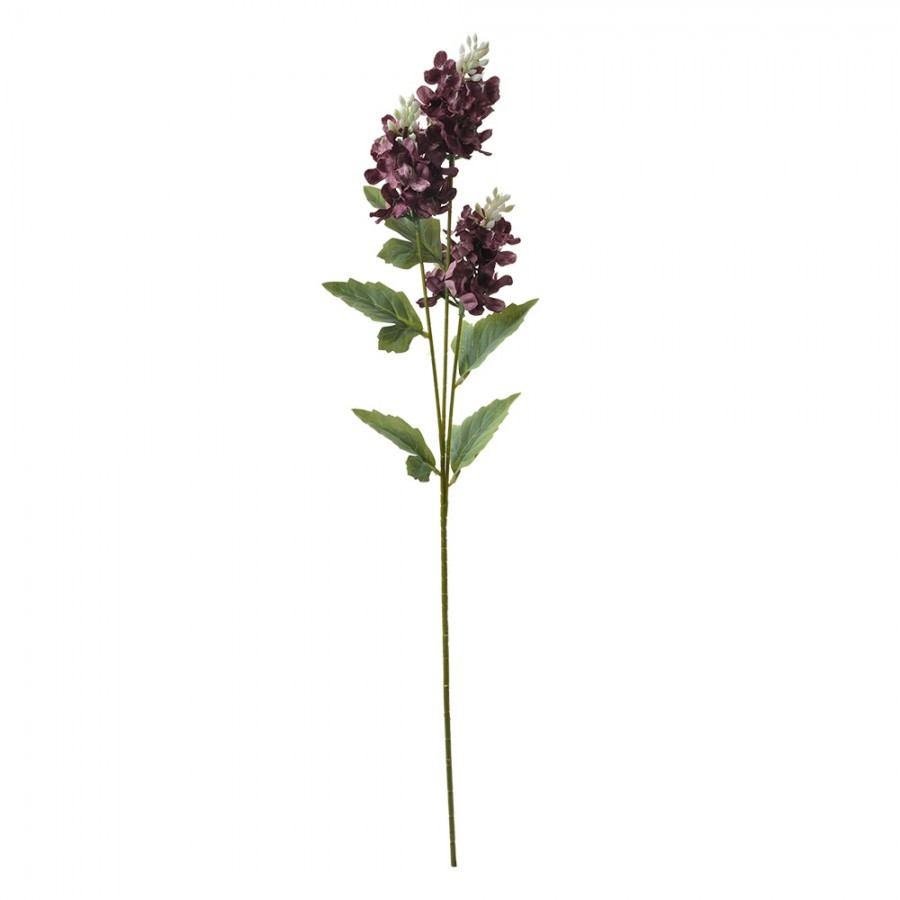 Dekorace umělá květina s fialovými květy - 12*5*71 cm Clayre & Eef Dekorace umělá květina s fialovými květy - 12*5*71 cm Clayre & Eef