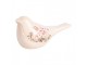 Keramická dekorace ptáček s lučními květy Flowers of Love M - 22*9*12 cm Clayre & Eef