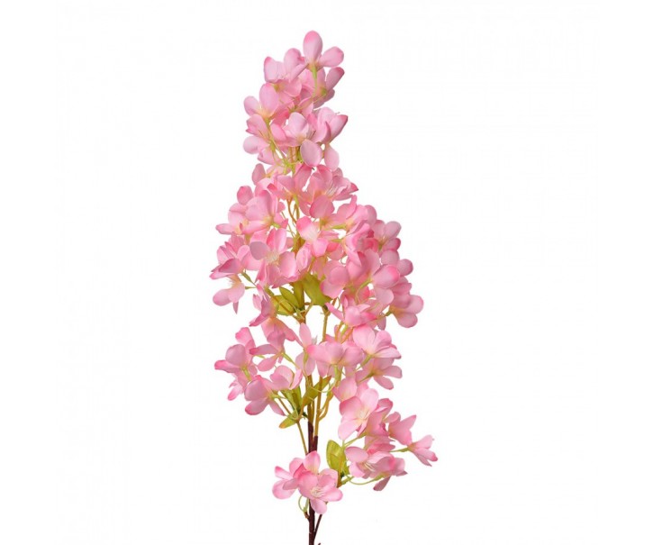 Dekorace umělá květina s růžovými květy - 15*8*100 cm Clayre & Eef