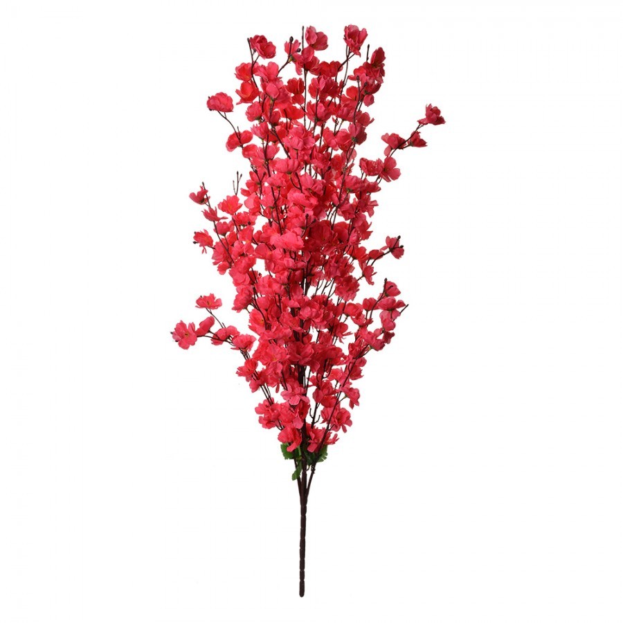 Dekorace umělá větvička s fuchsiovými květy - 40*10*100 cm Clayre & Eef Dekorace umělá větvička s fuchsiovými květy - 40*10*100 cm Clayre & Eef