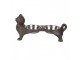 Misky pro kočku v litinovém stojanu kočky - 39*15*19 cm / 2*225 ml Clayre & Eef