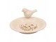 Keramické krmítko pro ptáčky s lučními květy Flowers of Love M - Ø 21*10 cm Clayre & Eef