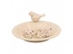 Keramické krmítko pro ptáčky s lučními květy Flowers of Love L - Ø 26*10 cm Clayre & Eef