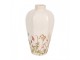 Béžová keramická váza s lučními květy Flowers of Love S - Ø 17*30 cm Clayre & Eef