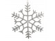 Champagne antik závěsná sněhová vločka s kamínky Snowflake - 20 cm Chic Antique