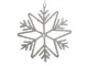 Champagne antik závěsná sněhová vločka s kamínky Snowflake - 17 cm Chic Antique