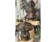 Bronzový antik kovový svícen vánoční stromek Tree - Ø 25*35 cm Light & Living