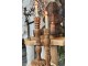 Dřevěný svícen na úzkou svíčku Jeraldo - Ø 15*38 cm Light & Living