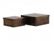 2ks bronzový antik kovový úložný box Loberio - 16*16*7/ 12*12*6 cm Light & Living