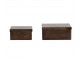 2ks bronzový antik kovový úložný box Loberio - 16*16*7/ 12*12*6 cm Light & Living