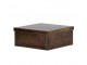 2ks bronzový antik kovový úložný box Loberio - 16*16*7/ 12*12*6 cm Light & Living