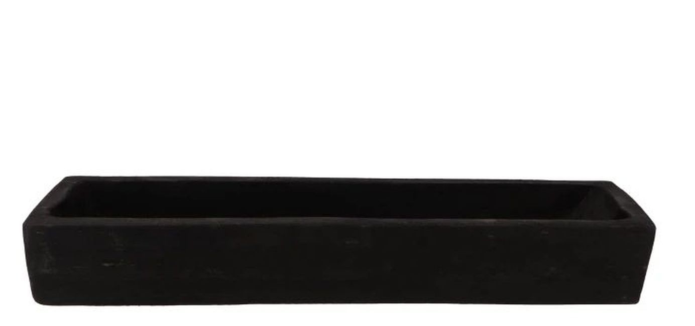 Černá dřevěná bedýnka / podnos na dekorování Paulo - 32*15*9 cm
