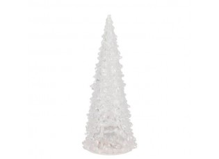 Průhledný dekorativní vánoční svítící stromek Sparkle - Ø 6*12 cm