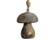 Dřevěná závěsná ozdoba s patinou houbička Mushroom - Ø 5 * 7cm Ostatn&iacute;
