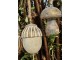 Dřevěná závěsná ozdoba s patinou houbička Mushroom - Ø 5 * 7cm Ostatn&iacute;