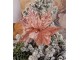 Růžová umělá rostlina vánoční hvězda Poinsettia - Ø 25*38 cm Clayre & Eef