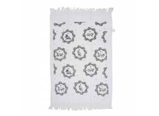 Bílý froté kuchyňský ručník s kočičkami Lovely Grey Cats - 40*66cm