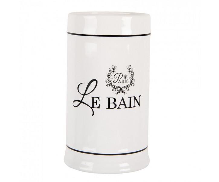 Keramický kelímek na zubní kartáčky Le Bain - Ø 8*13 cm Clayre & Eef