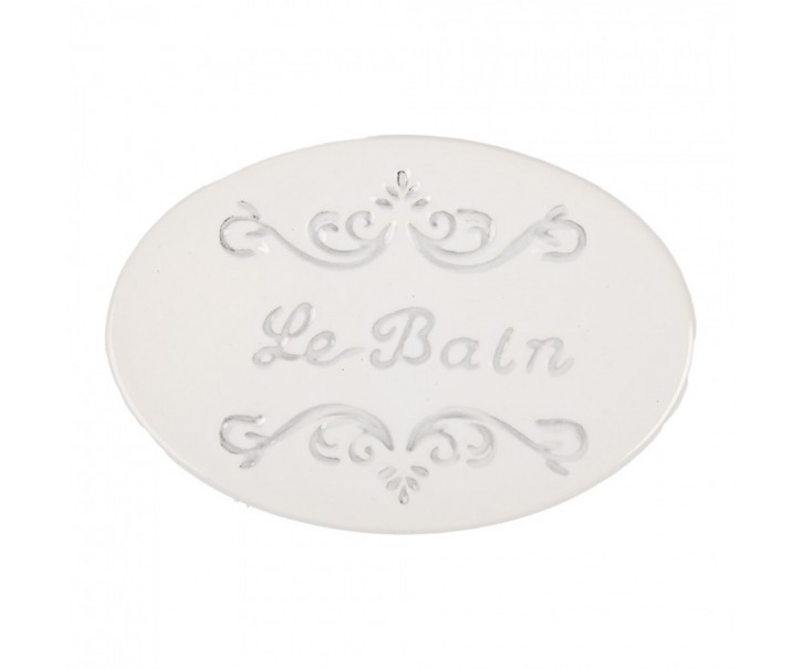 Keramická oválná mýdlenka Le Bain - 13*9*3 cm Clayre & Eef
