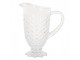 Transparentní skleněný džbán s dekorem - 20*13*24 cm / 1100 ml Clayre & Eef