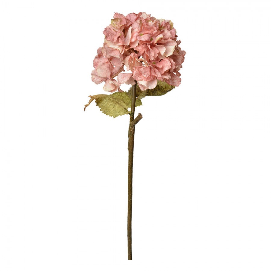 Růžová dekorační květina hortenzie Hydrangea - 10*10*55 cm Clayre & Eef Růžová dekorační květina hortenzie Hydrangea - 10*10*55 cm Clayre & Eef
