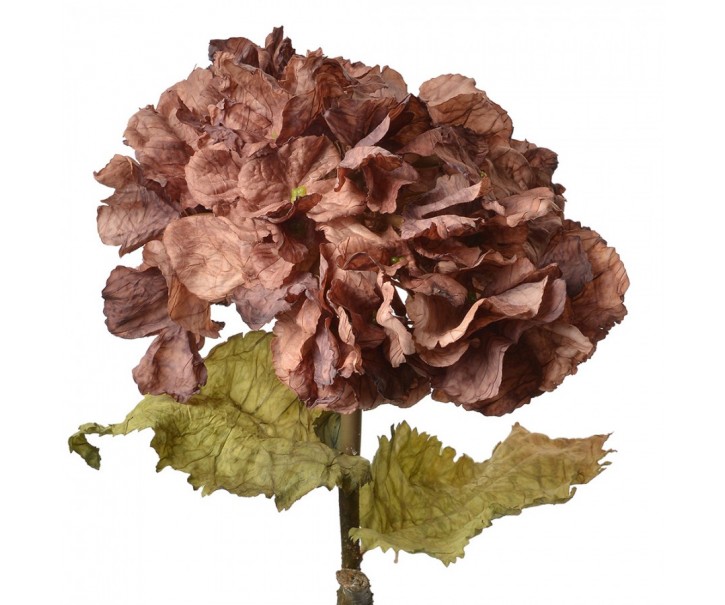 Fialová dekorační květina hortenzie Hydrangea - 10*10*55 cm Clayre & Eef
