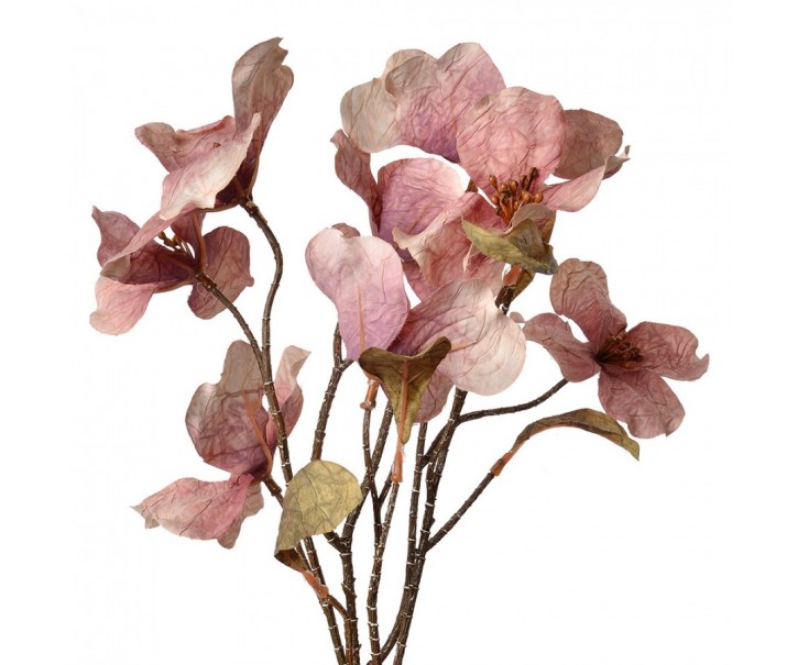 Dekorace umělá květina s růžovými květy Chic Rosé - 12*8*72 cm Clayre & Eef