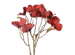 Dekorace umělá květina s červenými květy Chic Red - 12*8*72 cm