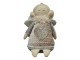 Dekorativní látková figurka anděl v šatičkách se srdíčkem - 12*8*16 cm Clayre & Eef